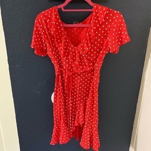 Polka Dot Ruffle Dress